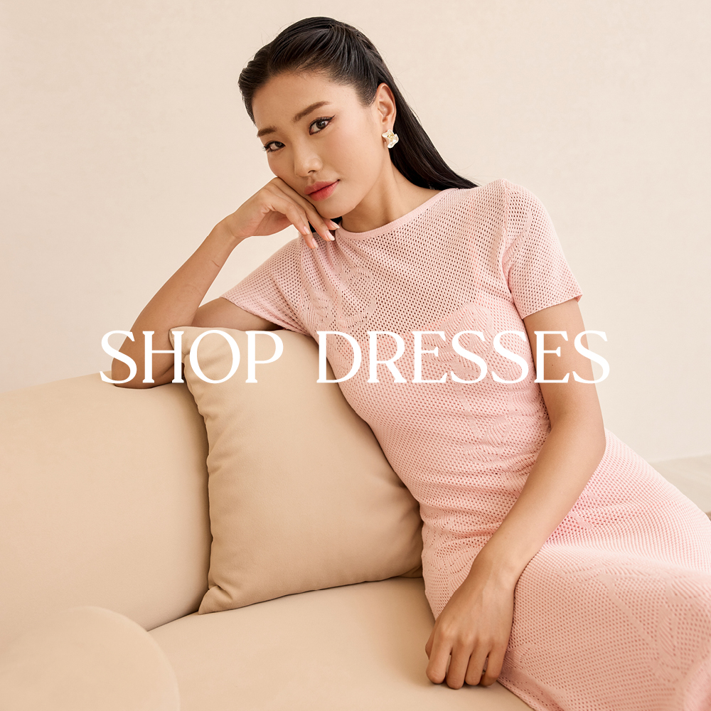 shop dresses at her velvet vase