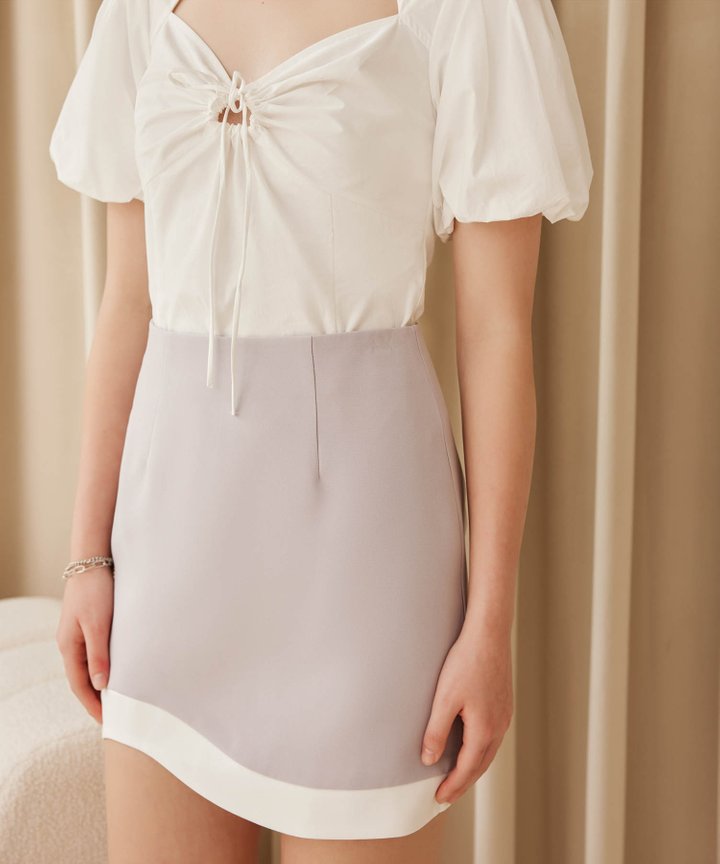 Sable Puff Sleeved Top - White