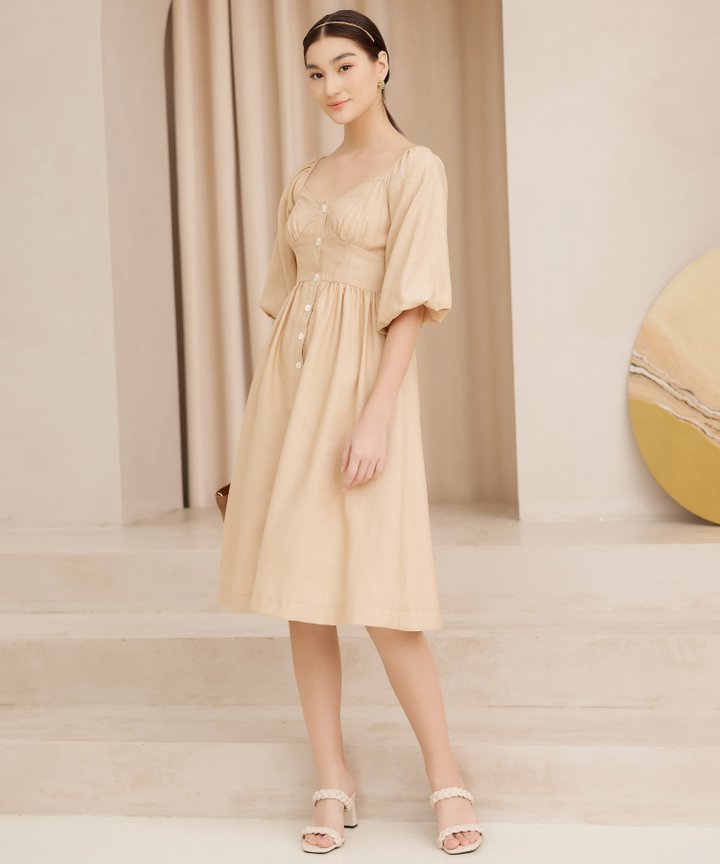 Sciorra Prairie Dress - Sandstorm