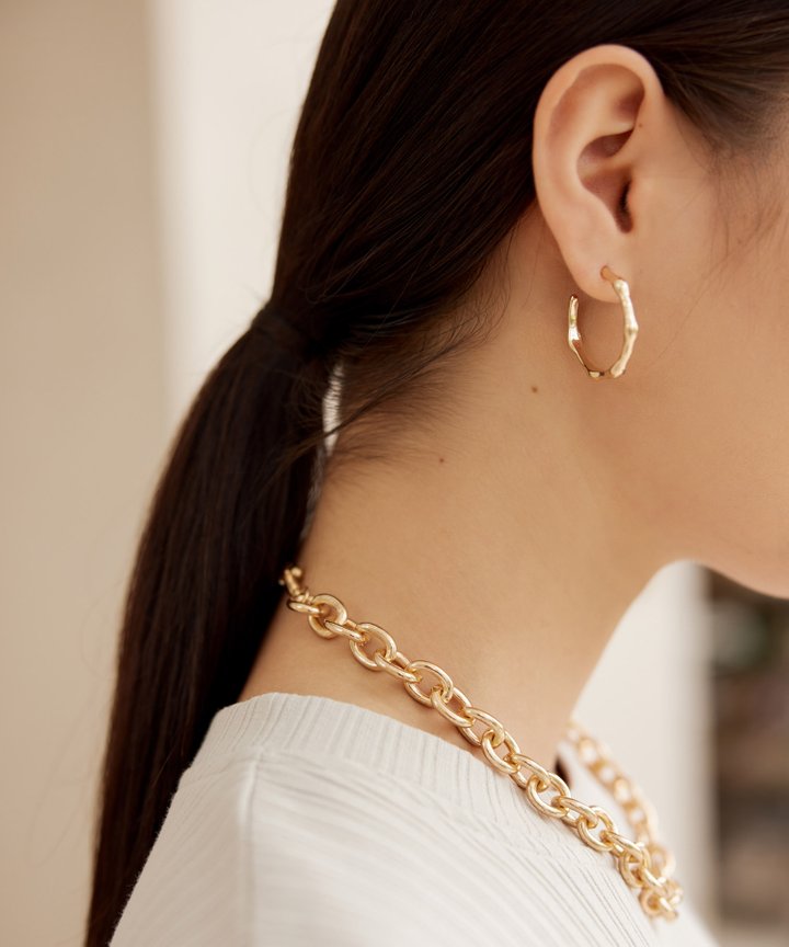 Stella Gold Bamboo Hoops