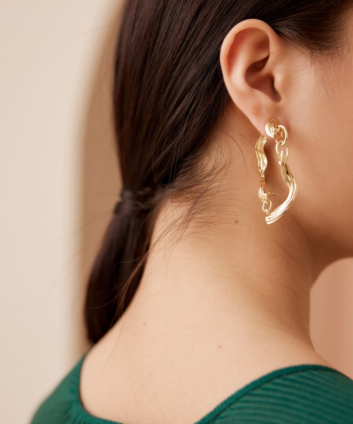 Taurus Abstract Wave Earrings
