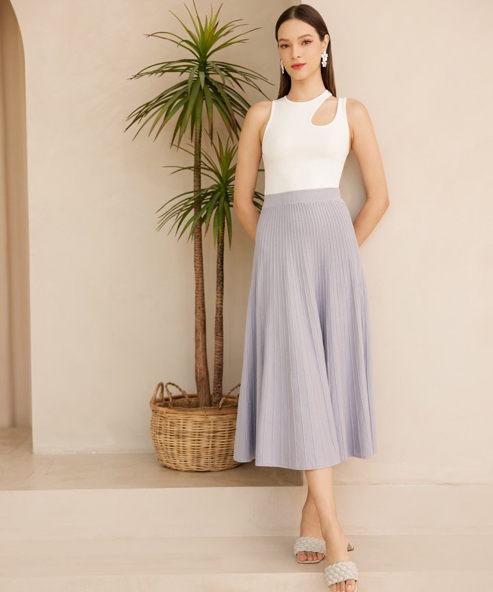 Missoma Flare Skirt - Baby Periwinkle
