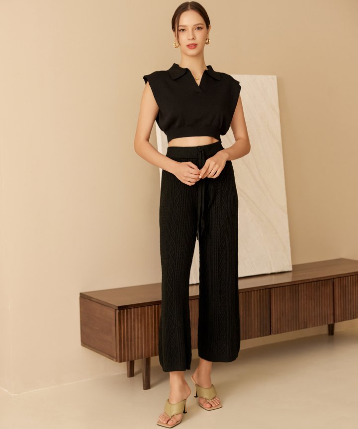 Apollo Knit Pants - Black