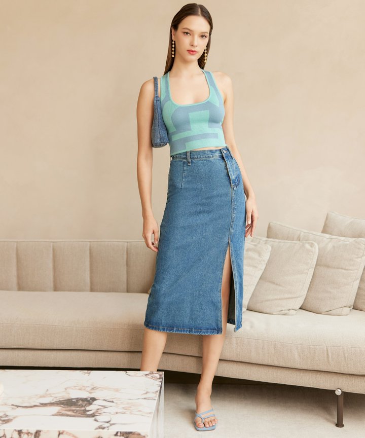 Tate Denim Skirt