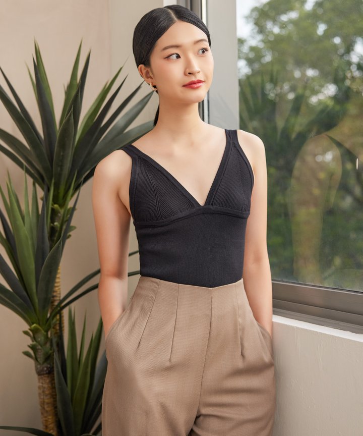 Morgan Knit Top - Black