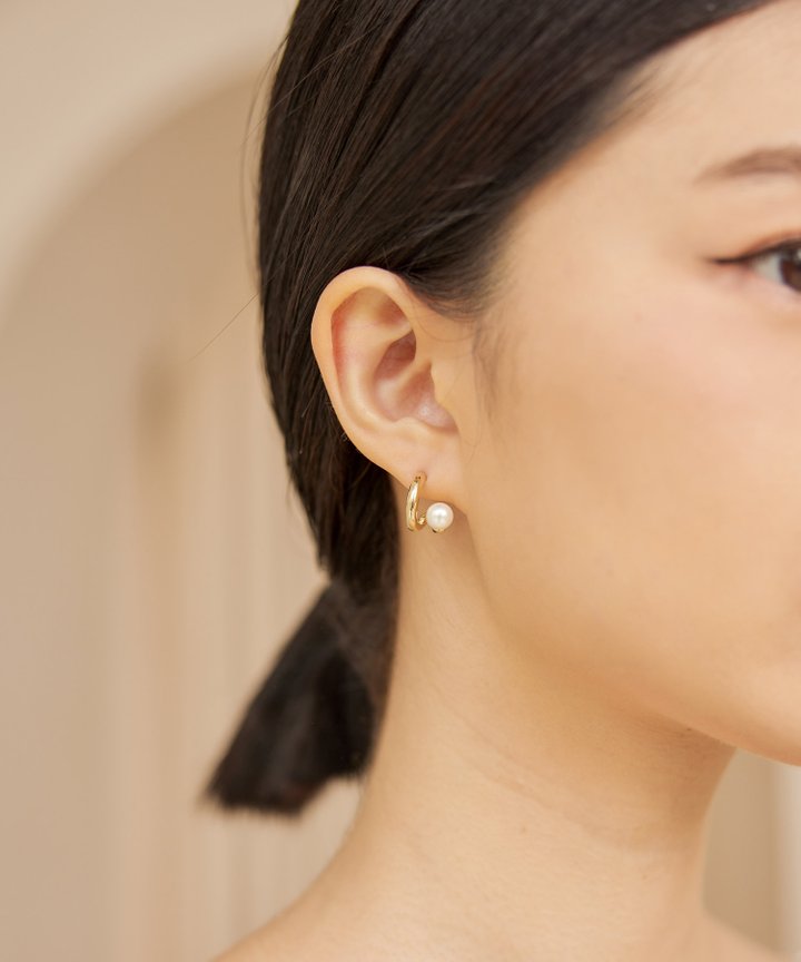 Pearl Loop Earrings