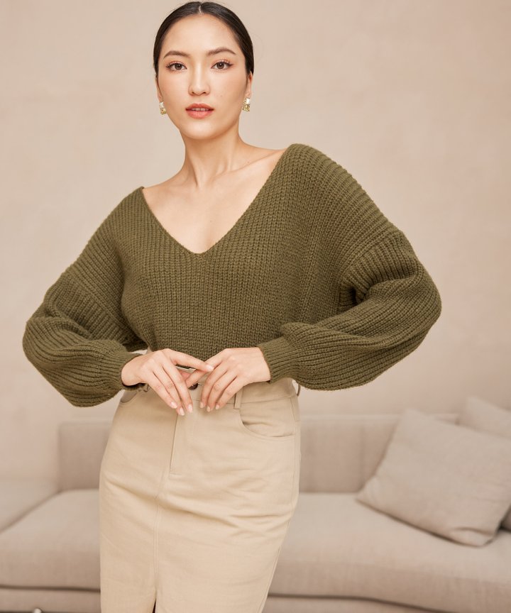 Campbell Denim Skirt - Sand