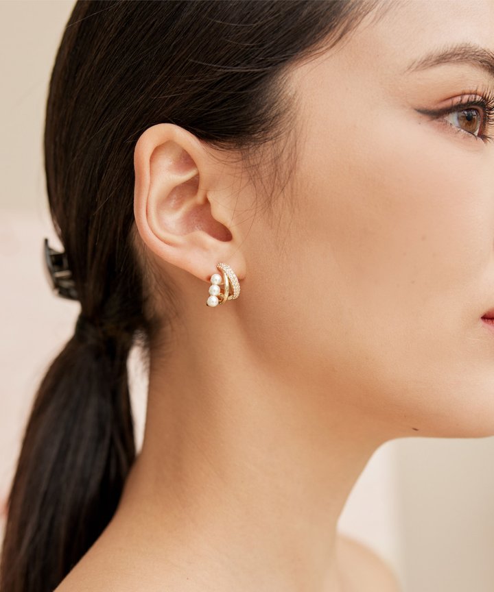 Montpellier Pearl Earrings - Gold