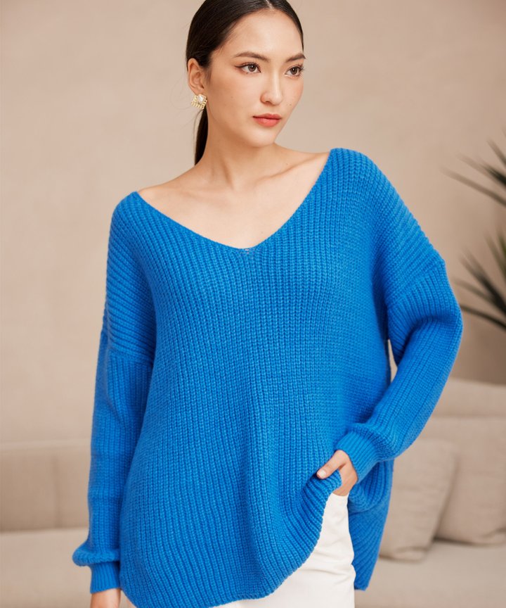 Paddington Oversized Sweater - Blue