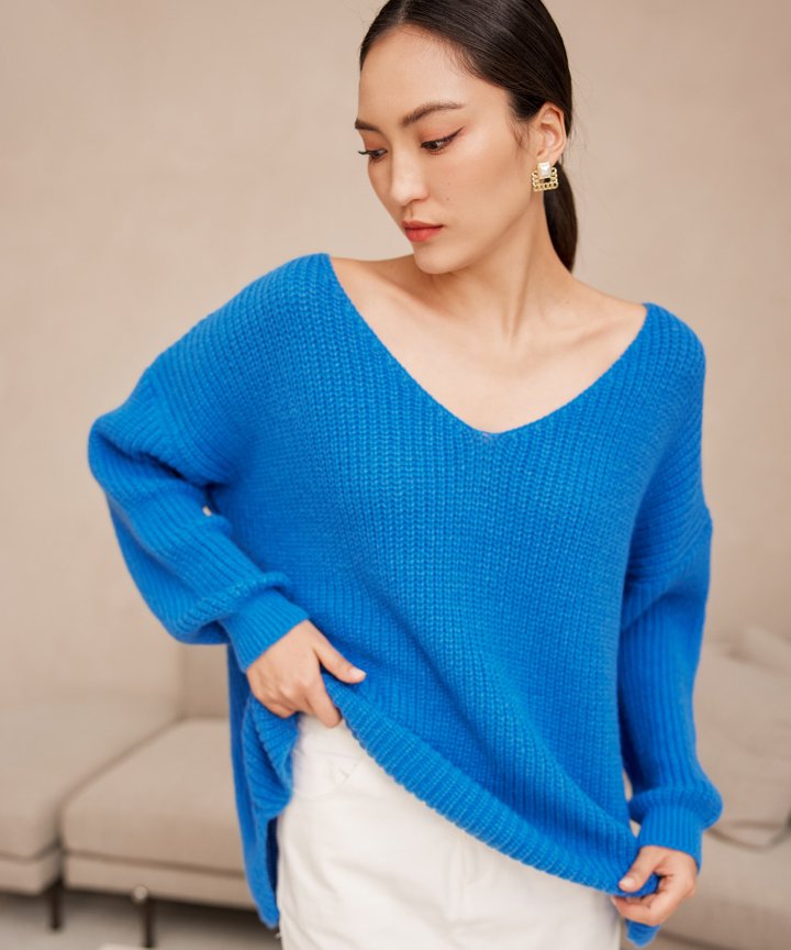 Paddington Oversized Sweater - Blue