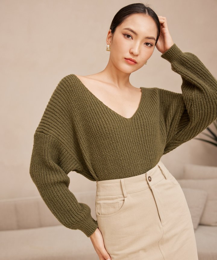 Paddington Oversized Sweater - Olive