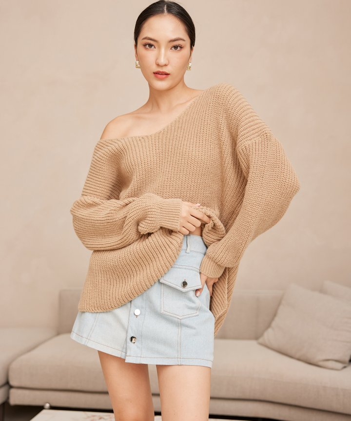 Paddington Oversized Sweater - Sand