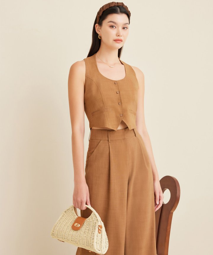 Adrift Waistcoat - Latte