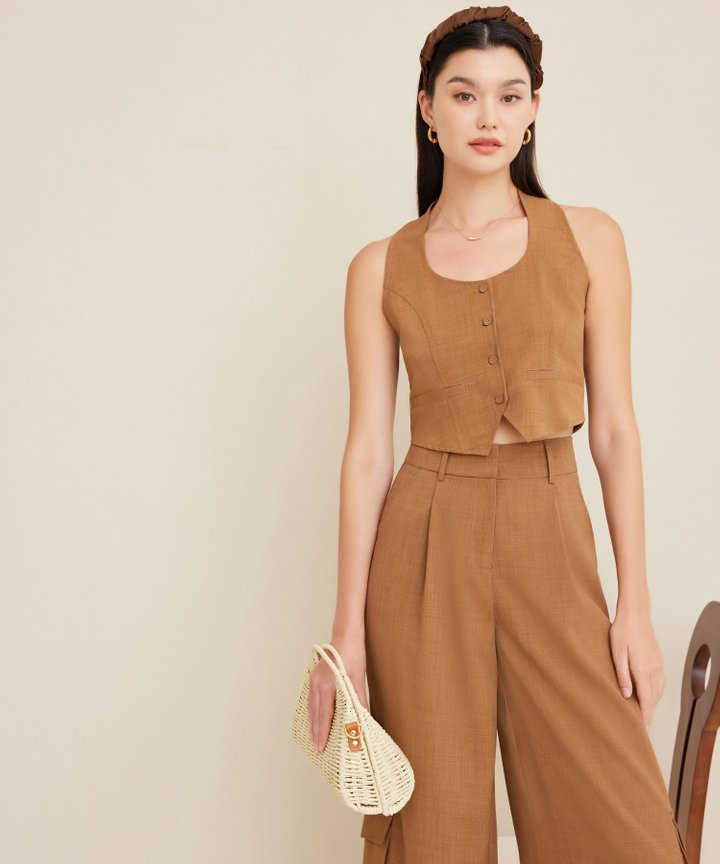 Adrift Waistcoat - Latte