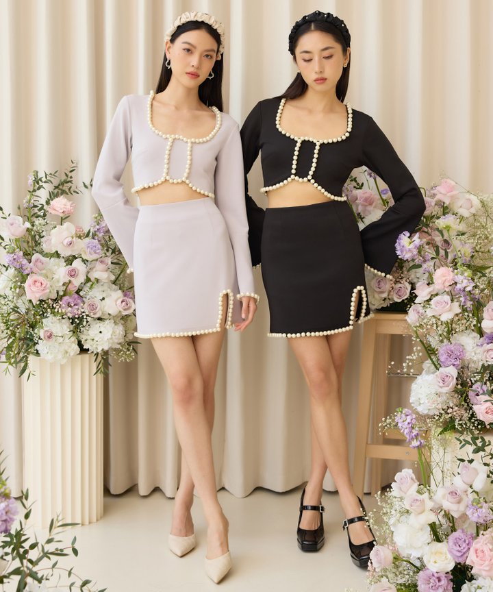 Ambra Pearl Skorts - Black