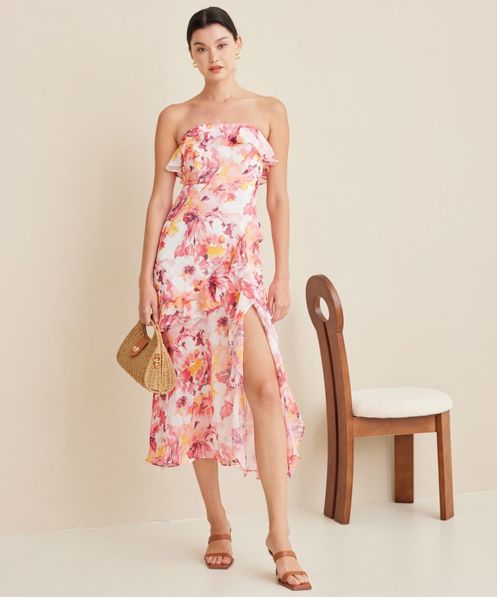 Calixte Ruffle Dress - Blossom