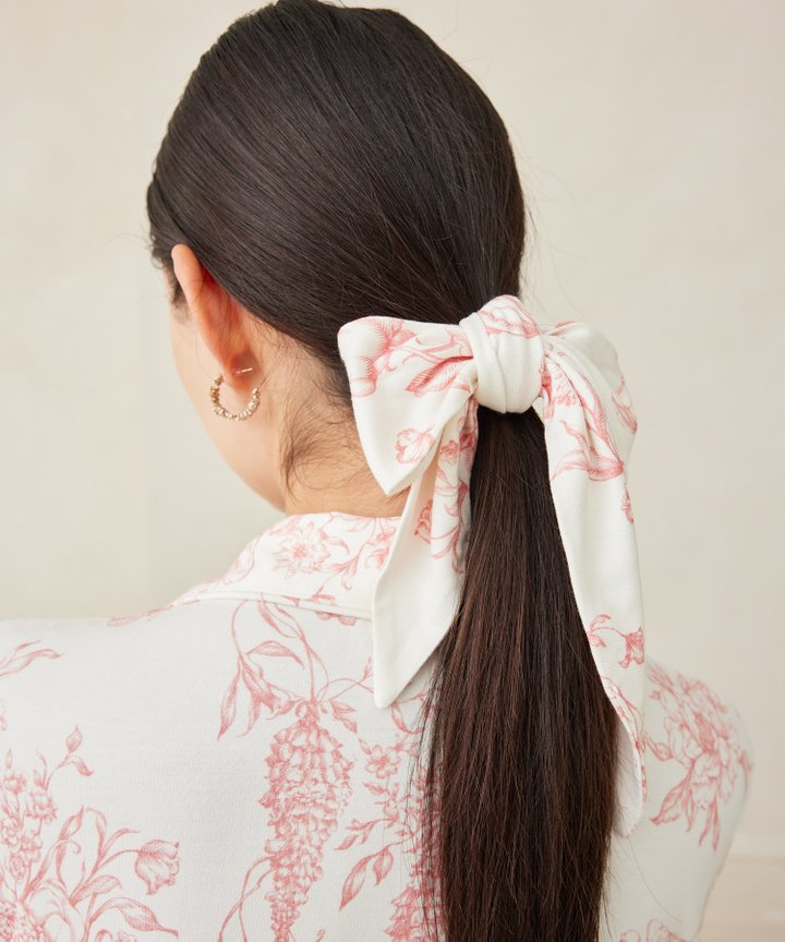 Floris Toile Headband - Red