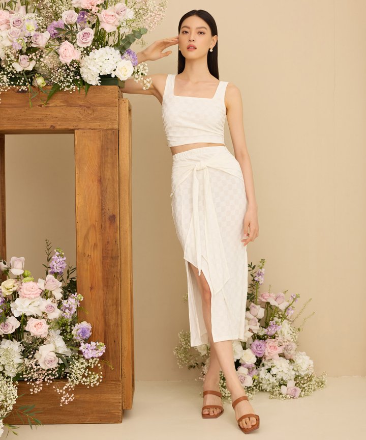 Giverny Skirt - White