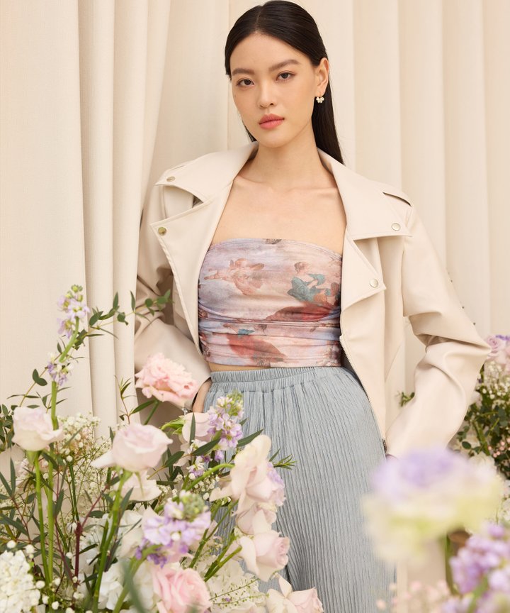 McQueen Biker Jacket - Bone