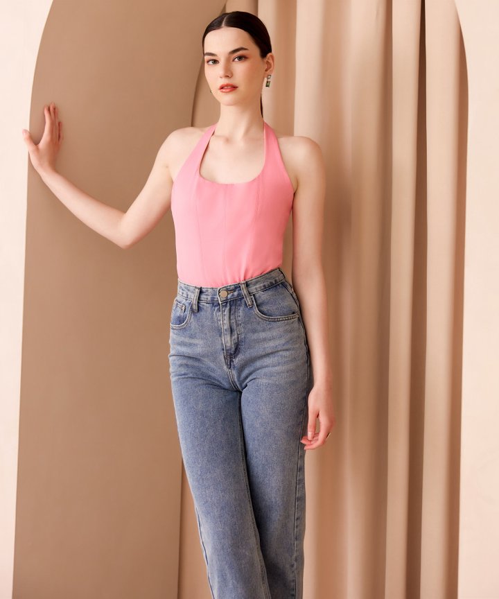 Andi Halter Top - Taffy Pink