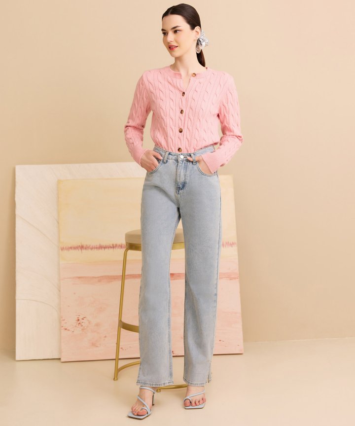 Cairo Straight Leg Jeans - Light Wash