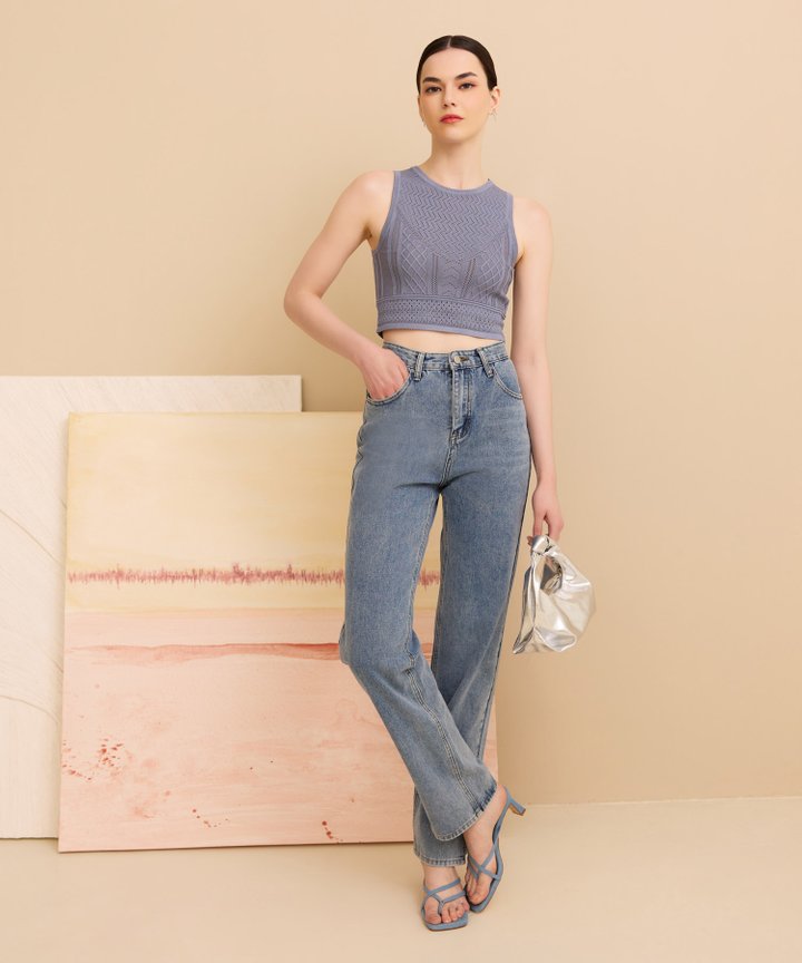 Cairo Straight Leg Jeans - Medium Wash