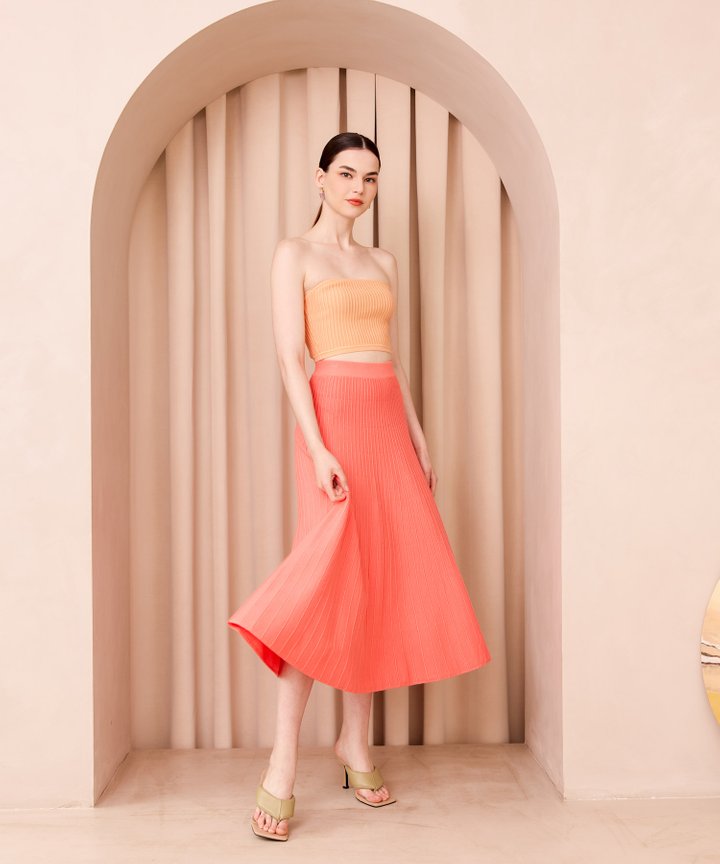 Missoma Flare Skirt - Grapefruit