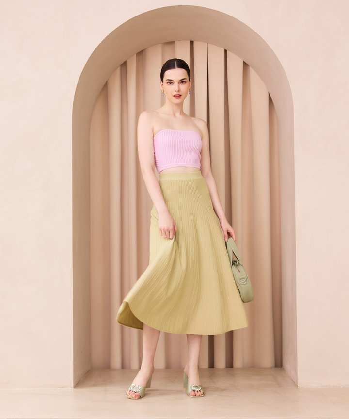 Missoma Flare Skirt - Green Tea