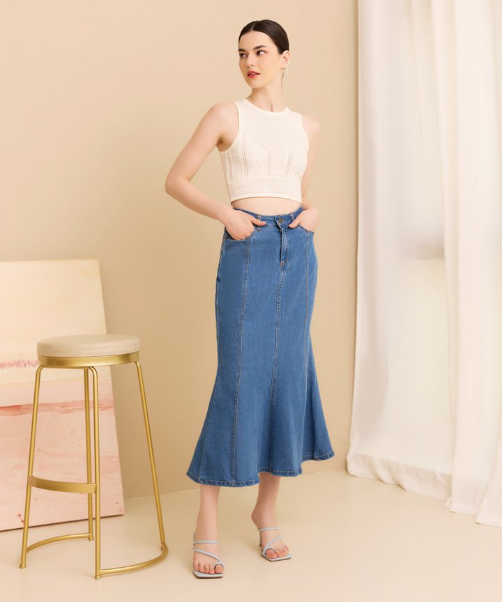 Quelle Denim Midi Skirt