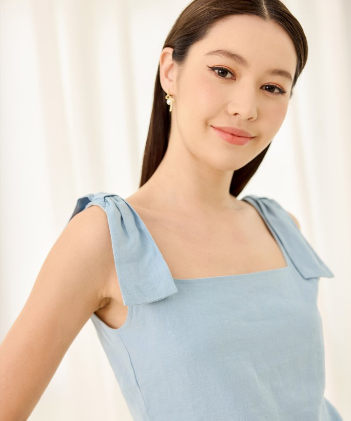 Alessia Top - Chambray Blue