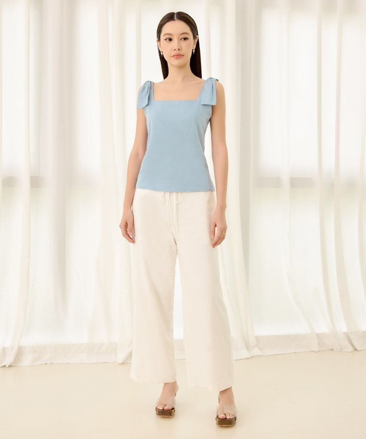 Venezia Linen Pants - White