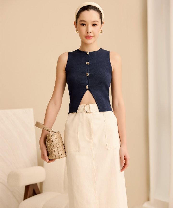 Olivia Button Top