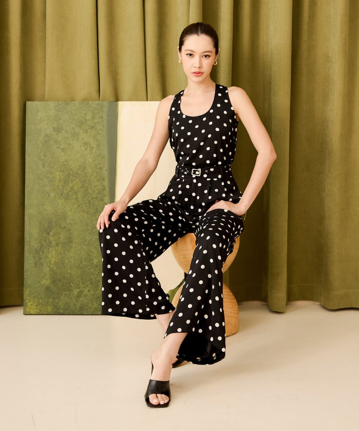 Paulina Blouse - Black Polka Dot