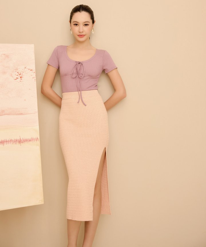 Rue Tie Top - Lavender