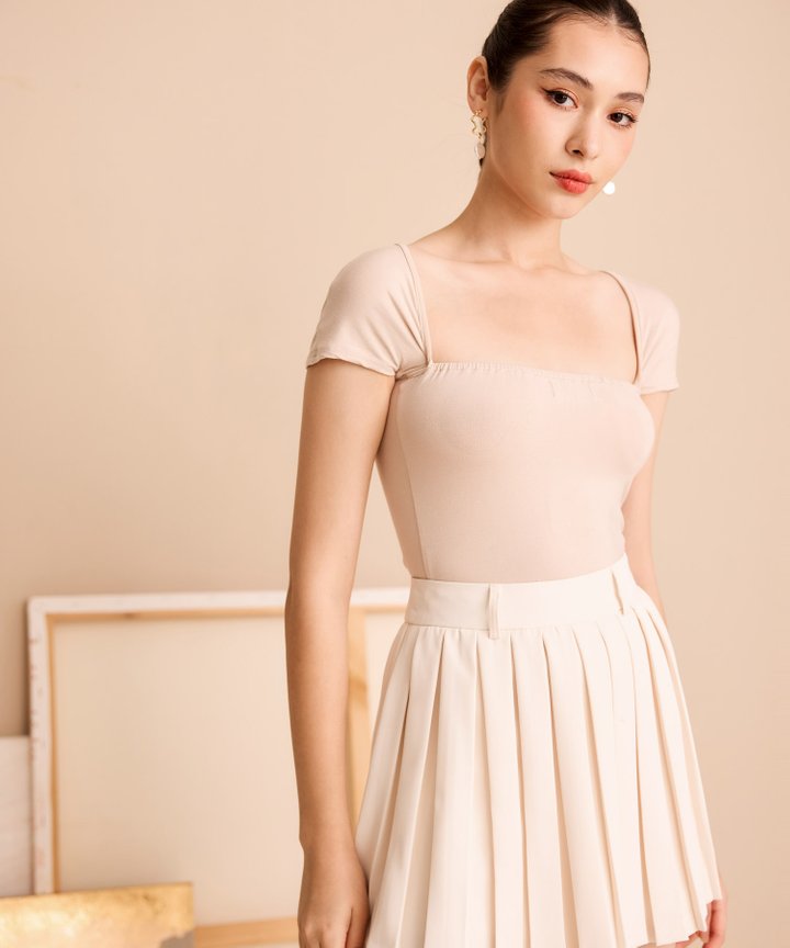 Arles Square-Back Tee - Blush