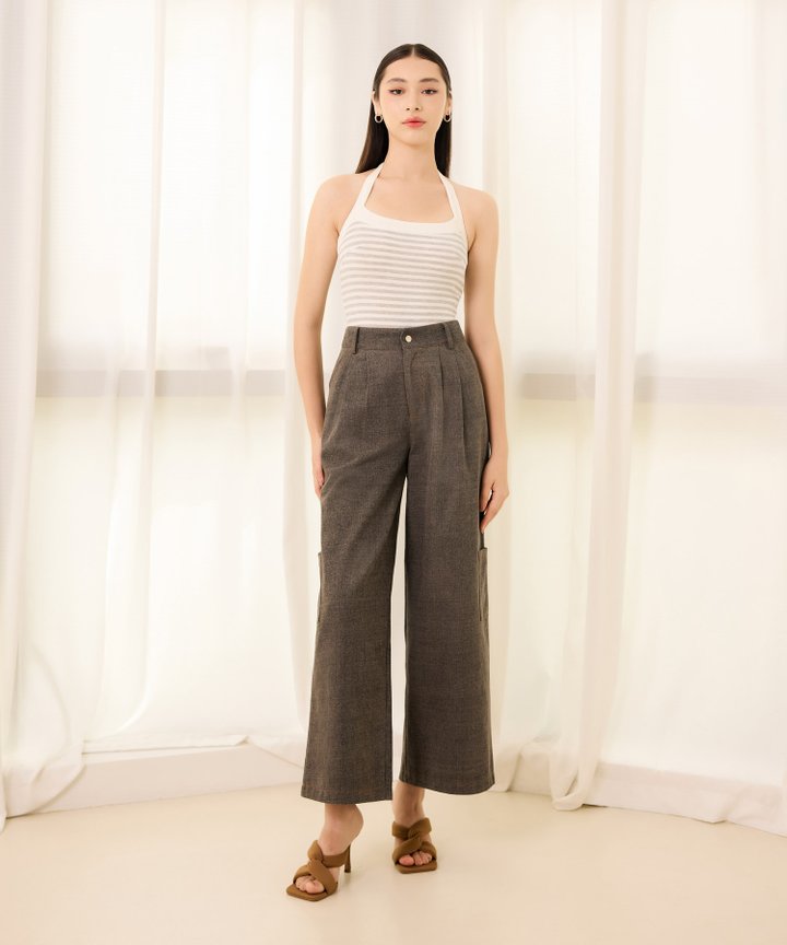 Brisa Cargo Jeans - Washed Grey