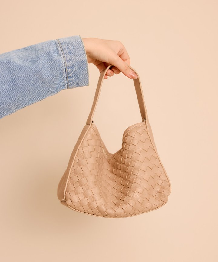 Perry Woven Bag - Taupe