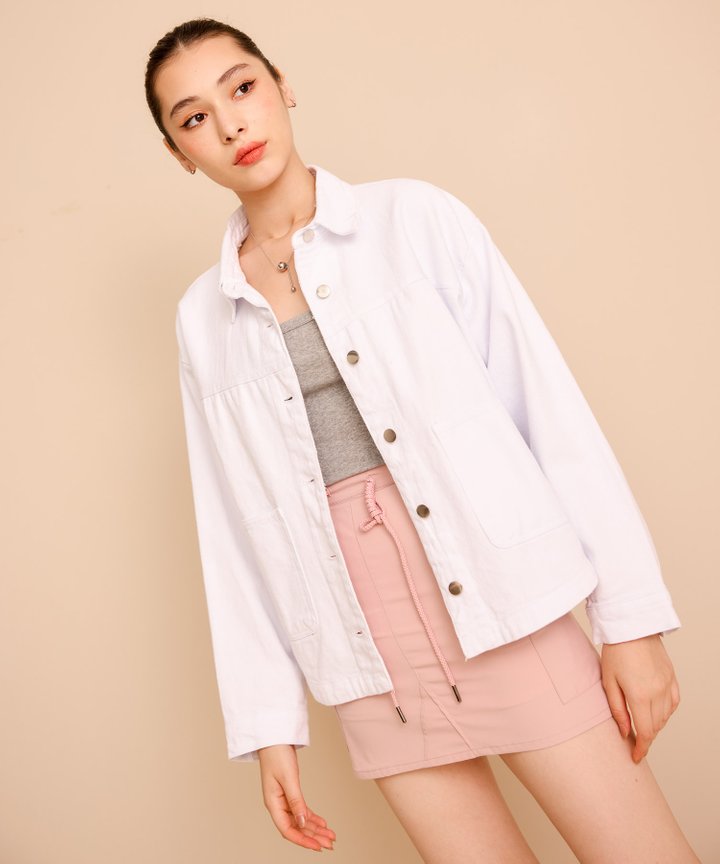 Trinity Denim Jacket - White