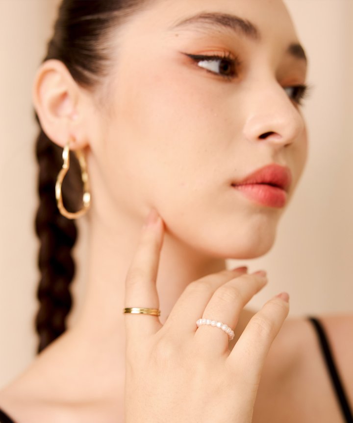 Auckland Pearl Ring Set