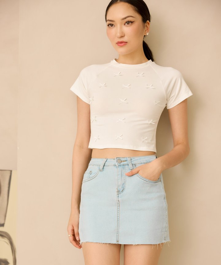 Madison Denim Skorts - Light Wash