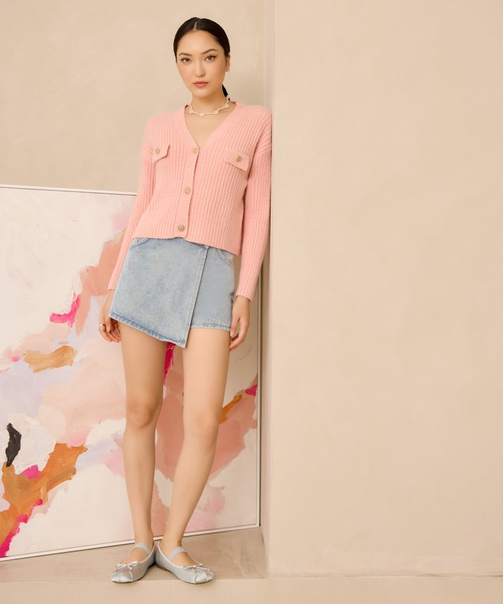 Mea Cardigan - Soft Pink