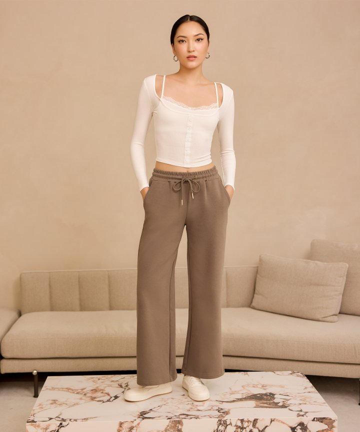 Mielle Long-Sleeved Top - White (Restock)