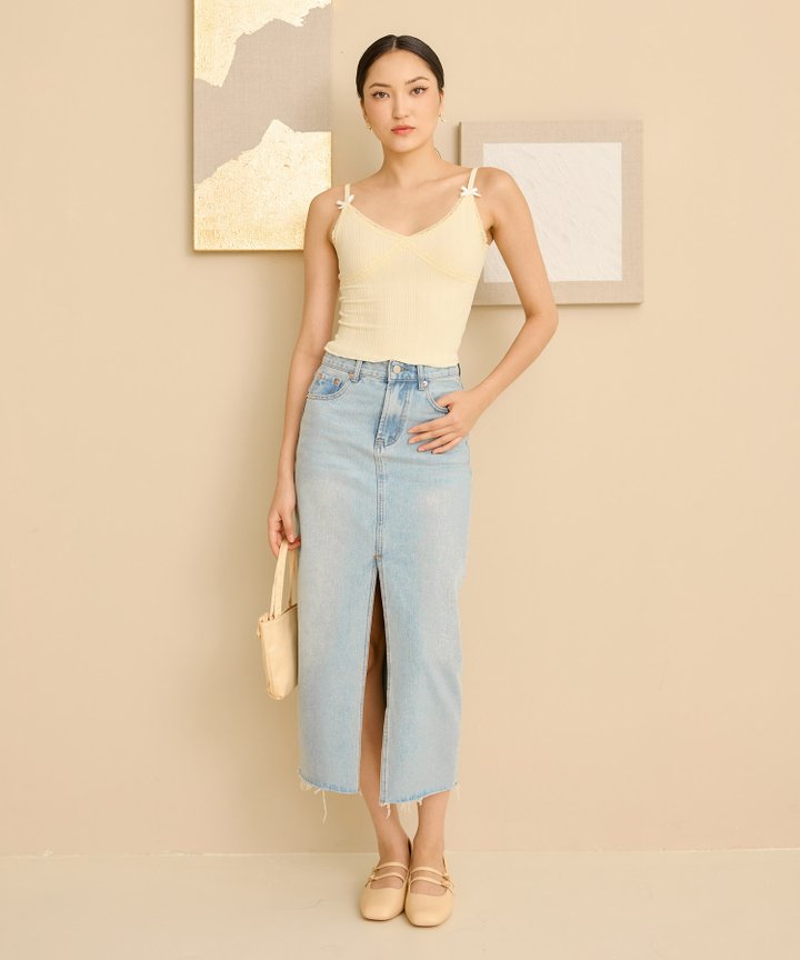 Tatiana Bow Camisole - Butter