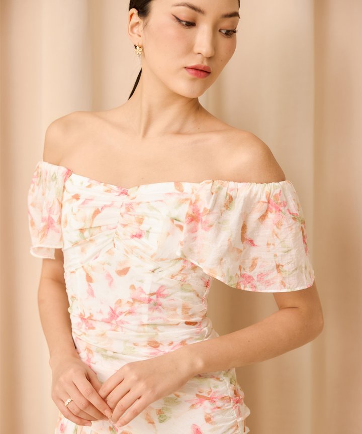 Edessa Floral Dress - Pink