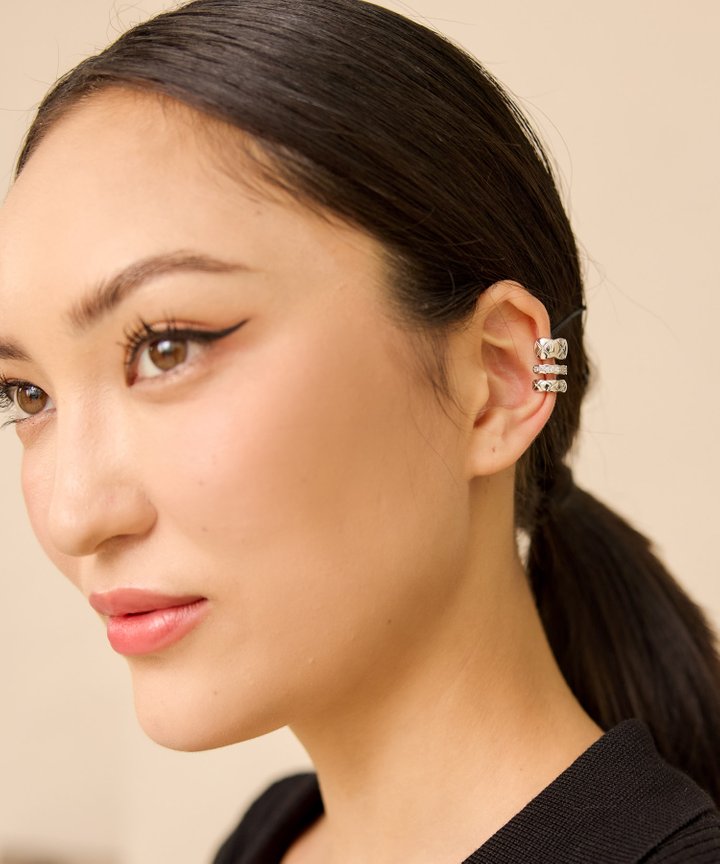 Itzel Ear Cuffs - Silver