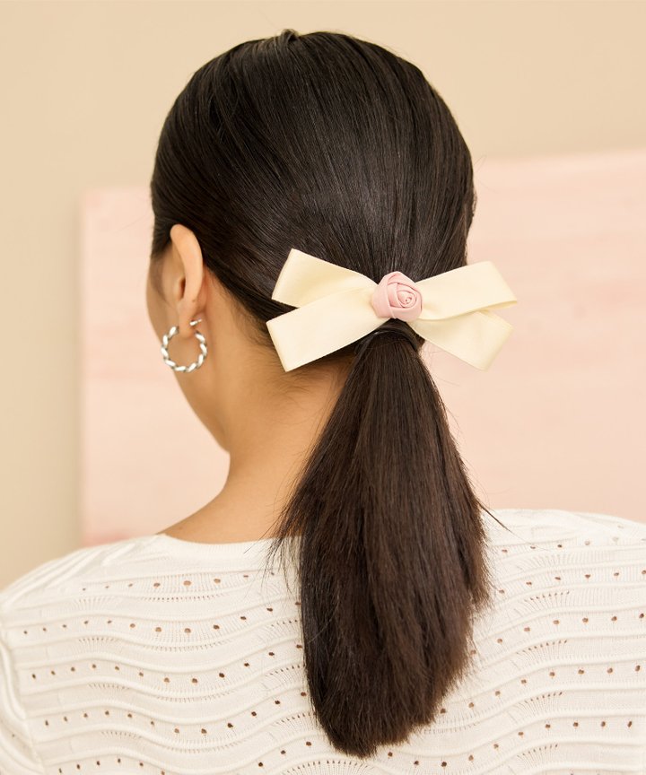 Maite Rosette Bow Clip