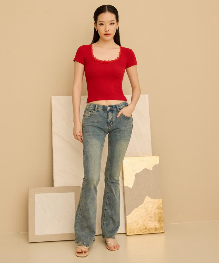 Moxie Bootcut Jeans - Med Wash