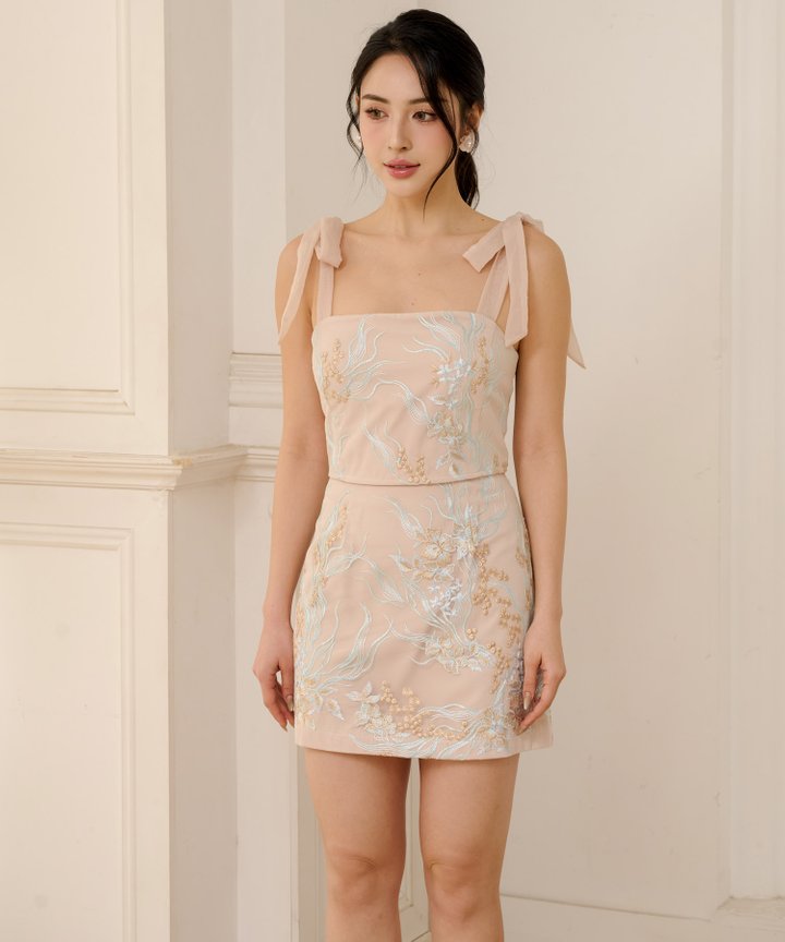 Blossom Embroidered Top - Pale Blush
