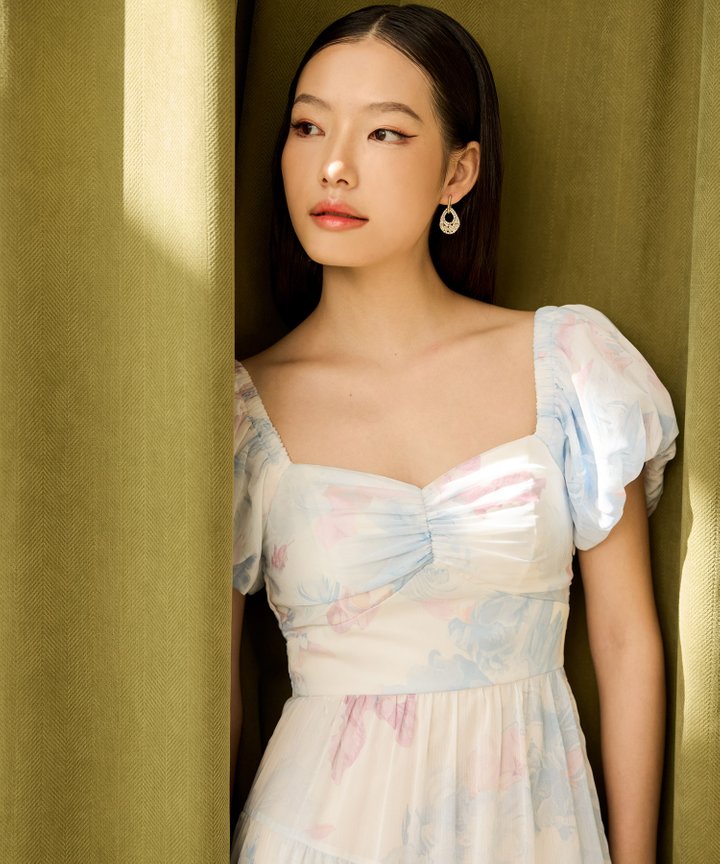 Dawn Floral Maxi - Blue