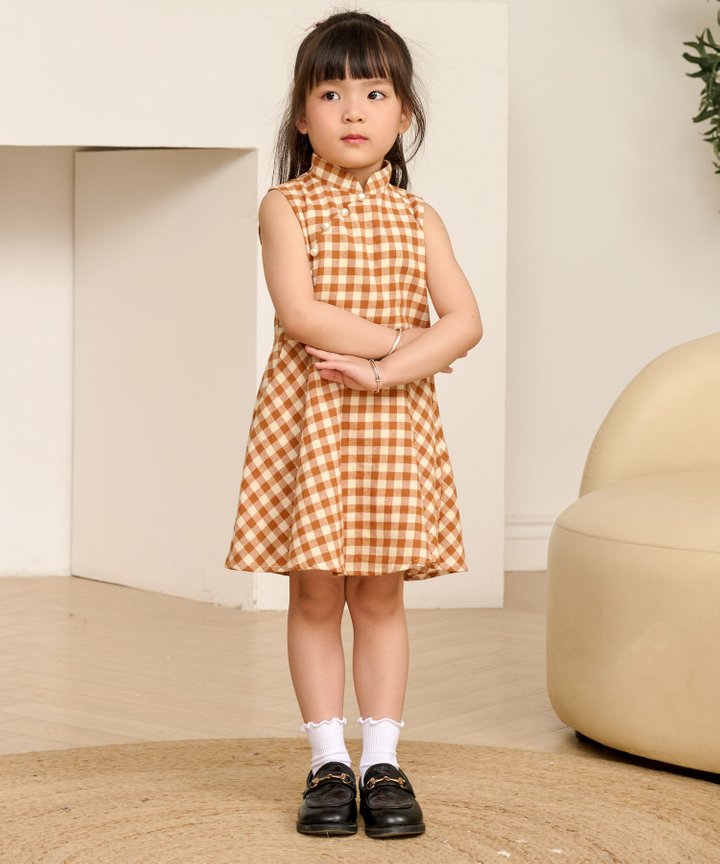 Mei Toddler Dress - Caramel